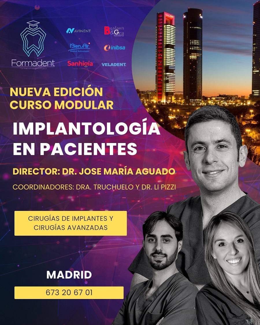 Curso Modular Implantología en Pacientes Madrid Formadent
