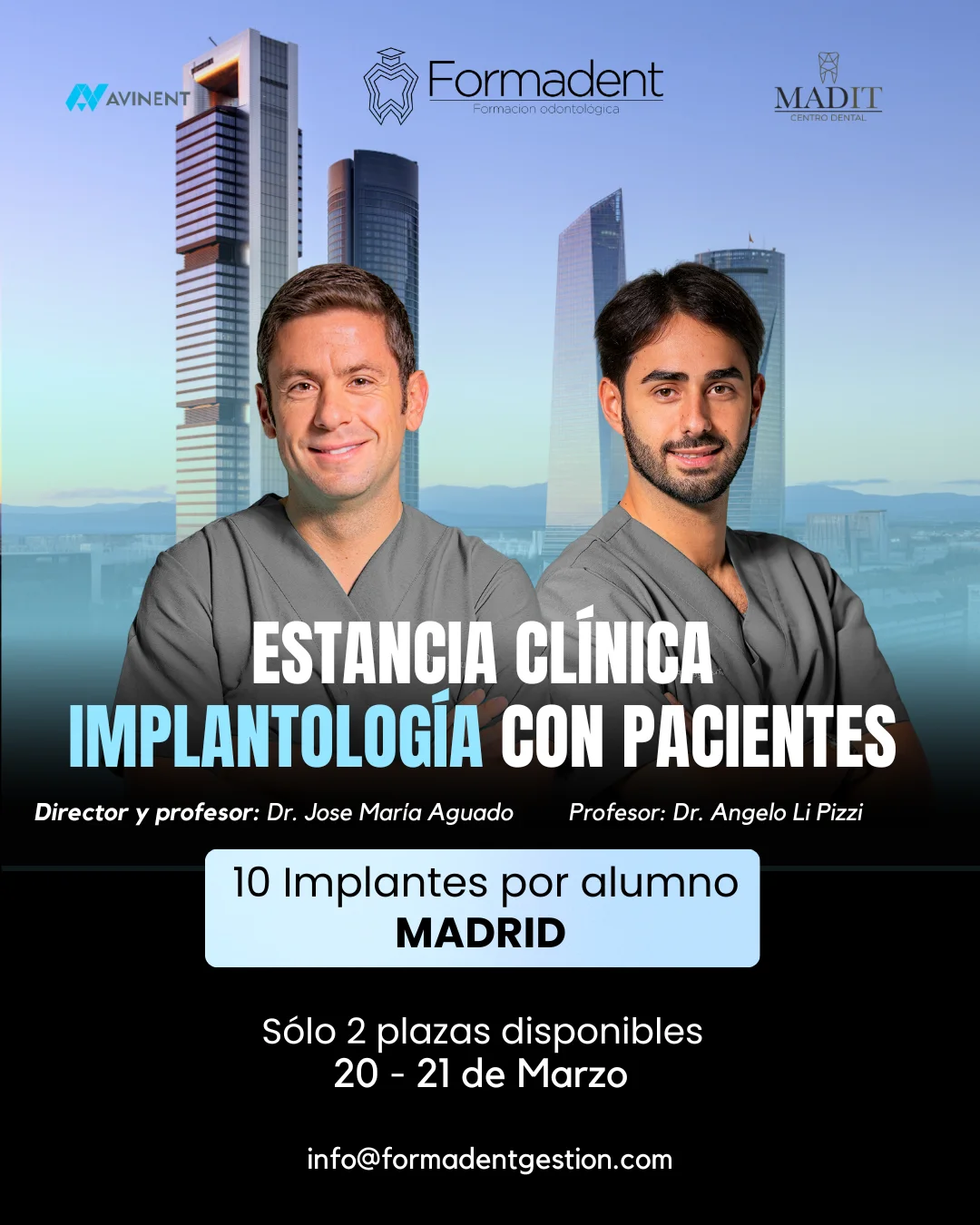 curso de implantologíi con pacientes reales en madrid