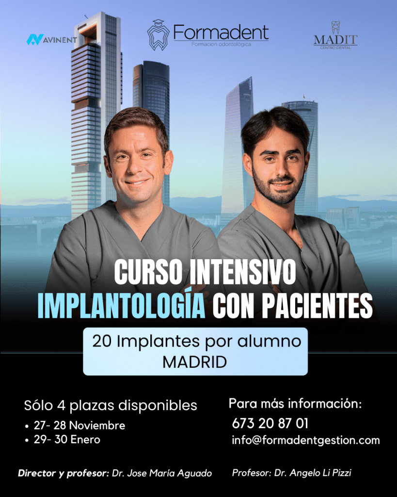 banner curso intensivo de implantología en Madrid